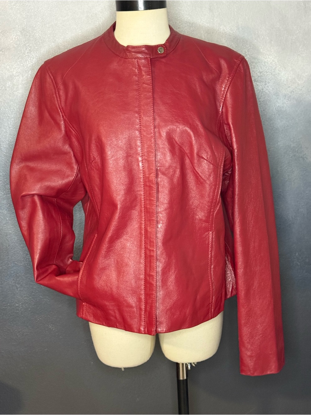 Vintage Style & Co. Red Genuine LeatherJacket – Women’s Size L